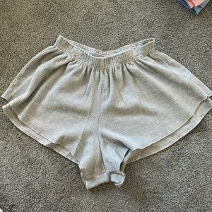 Brandy Melville Grey Flowy Shorts